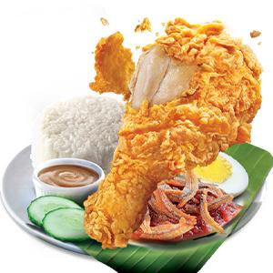 1pc Nasi Lemak Chickenjoy w/Rice & Gravy