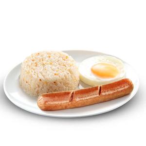 Jolly Chicken Sausage w/ Fried Egg and Garlic Rice