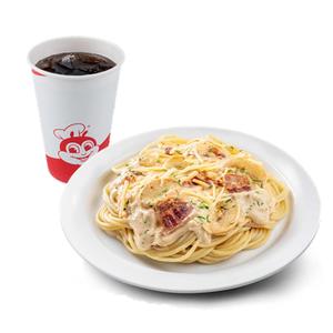 Carbonara w/ Regular Soft Drink