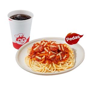 Pedasghetti w/ Regular Soft Drink