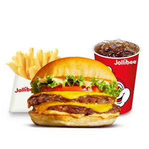Jolliburger Deluxe w/ Regular Fries & Regular Soft Drink