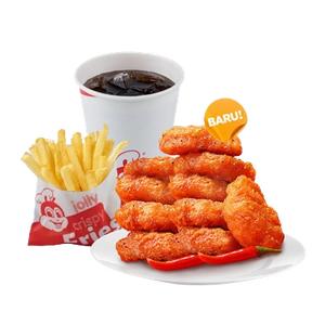 10-pc Spicy Chicken Nugget w/ Reg. Soft Drink & Reg. Fries